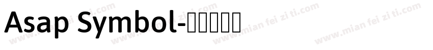 Asap Symbol字体转换
